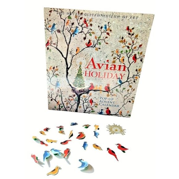 Vtg Metropolitan Museum Avian‎ Holiday Pop Up Advent Calendar 2012 Adolf Dehn - Picture 2 of 8